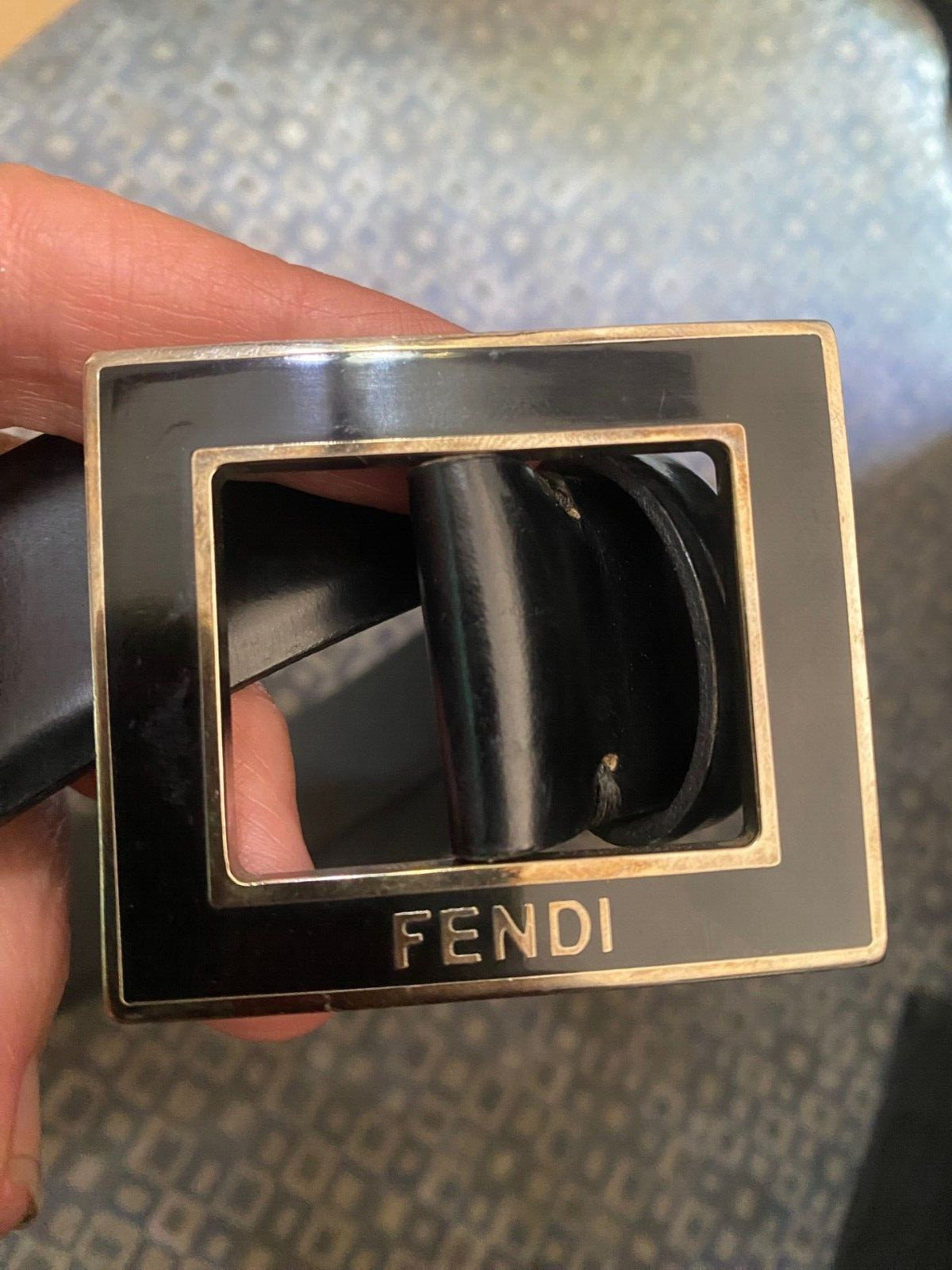 Vintage Fendi Belt Buckle Made in Italy Size XS Rare image 6