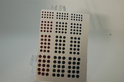 3D KÖDERAUGEN 174 STÜCK 6MM,5MM,4MM,3MM,Fliegenfischen,hervorragende Qualität