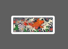 Koi Pond Sticker Koi Fish Waterproof Animal Wildlife Japan Gift NEW