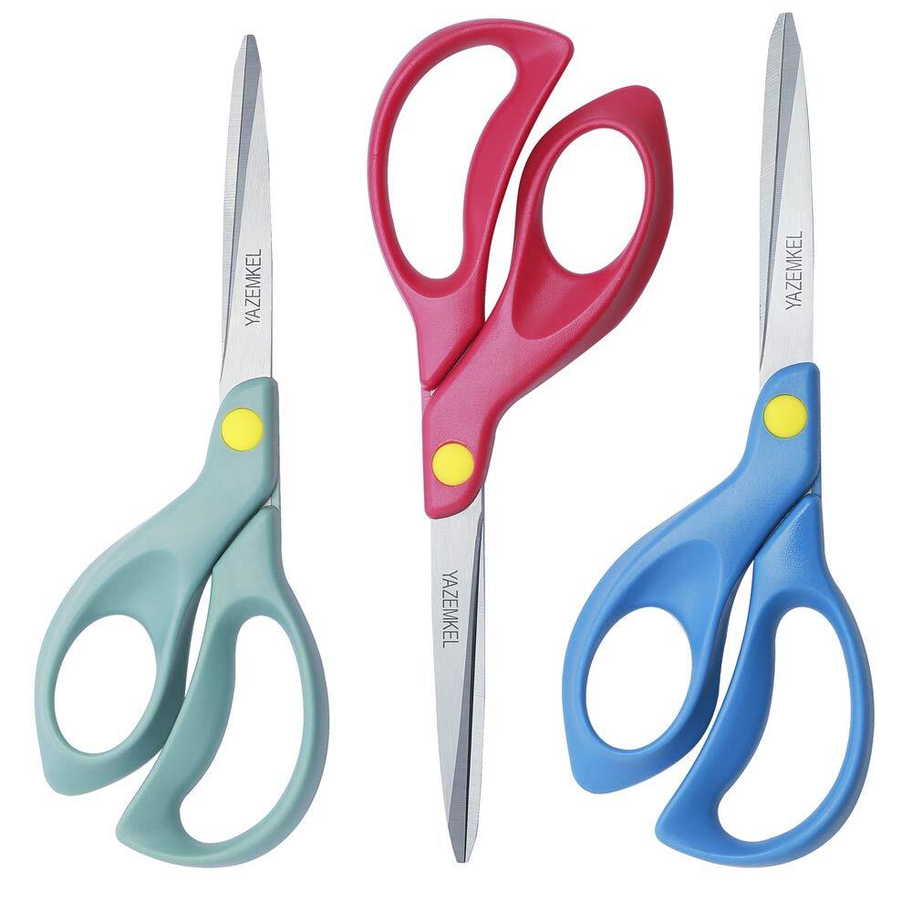 Left-Hand Scissors Stainless Steel 3-Pack, 8 inch