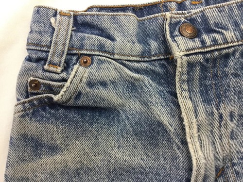 Vintage Levi’s Orange Tab Boy Shorts Very Worn 21” Waist Retro - Picture 5 of 9