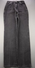 Vintage Women Wrangler 12MWZ Jeans High Rise Black USA Sz 11/12x34 Msr 28x34 