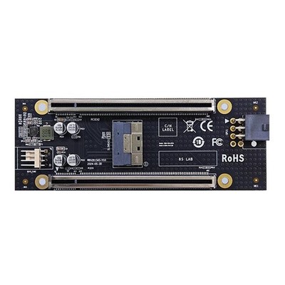PCIe4.0 X16-Steckplatzadapterkarte PCIe4.0 X16 auf SFF-8654 8i Riser-Karte 4545