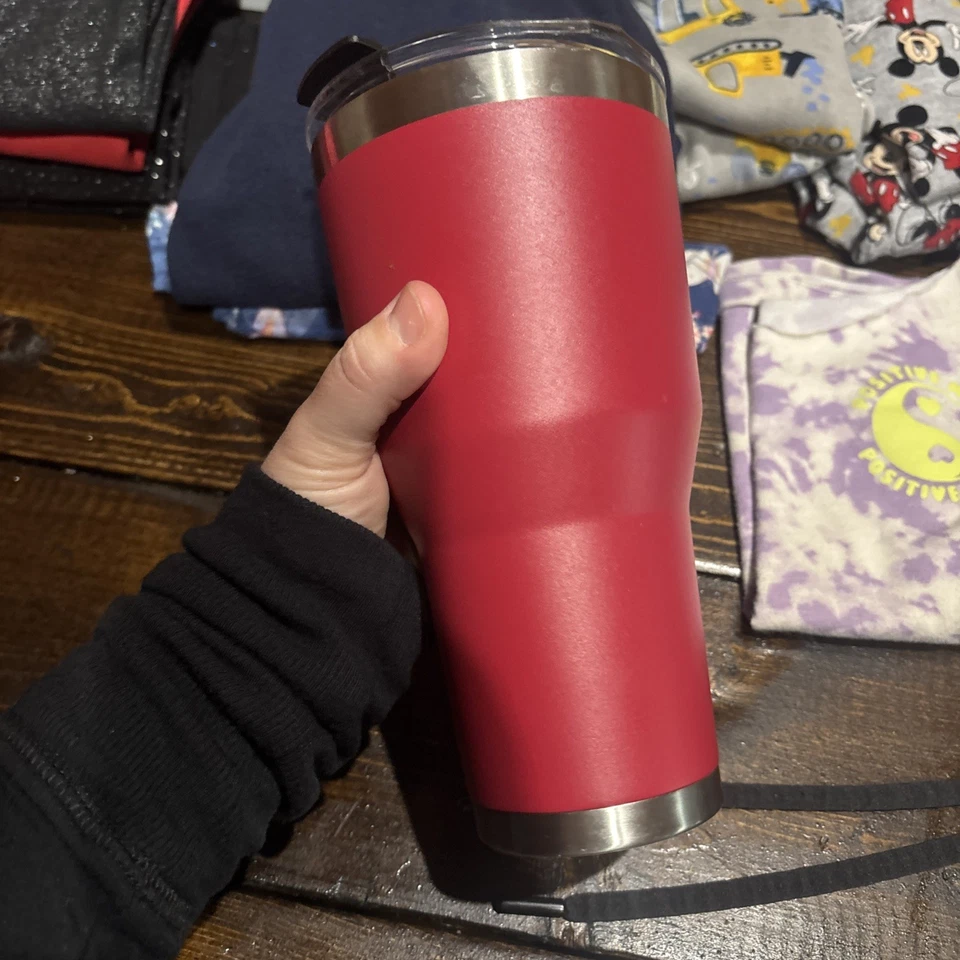 30 oz OU Universidad de Oklahoma rojo aislado al vacío caliente o frío Foto 2 de 4