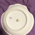 Takahashi Ceramic Candy Dish Shell Shape Floral White/Orange/Green Glossy 94103 — photo 4