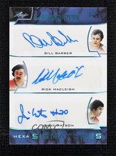 2018 Ultimate Platinum Blue 3/4 Andre Dupont Bill Barber Rick MacLeish Auto k4s