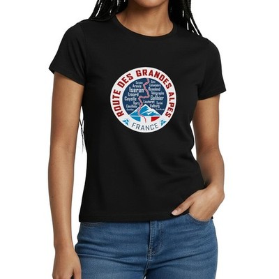 Route des Grandes Alpes France Alpenpass Frauen T-Shirt