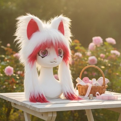 Fursuit-Kopfmaske Leicht Tier-Vollkopfmaske Sichtdurchlässig für Messe, Furries