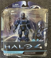 Tarjeta abierta McFarlane Toys Halo 4 Spartan Soldier Serie 1 Azul SPARTAN