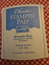 Classic STAMPIN PAD Sealed Never Used 'BROCADE BLUE' Pet  Smoke Free Home