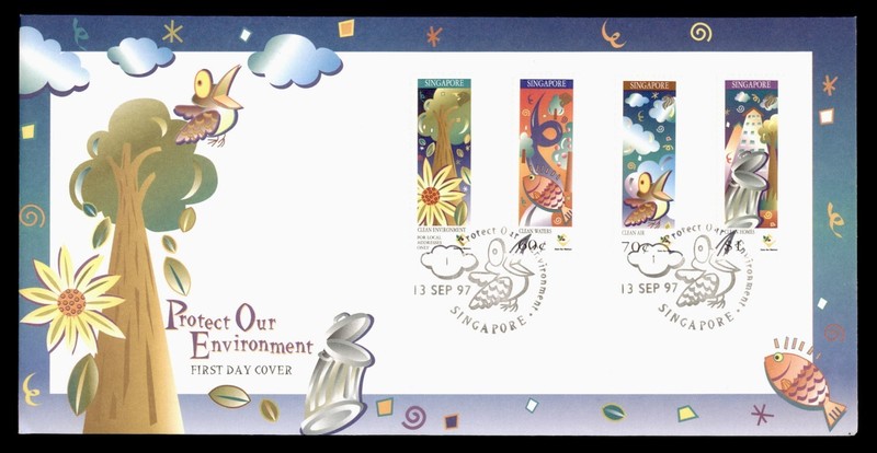 DR WHO 1997 SINGAPORE FDC PROTECT OUR ENVIRONMENT w35909