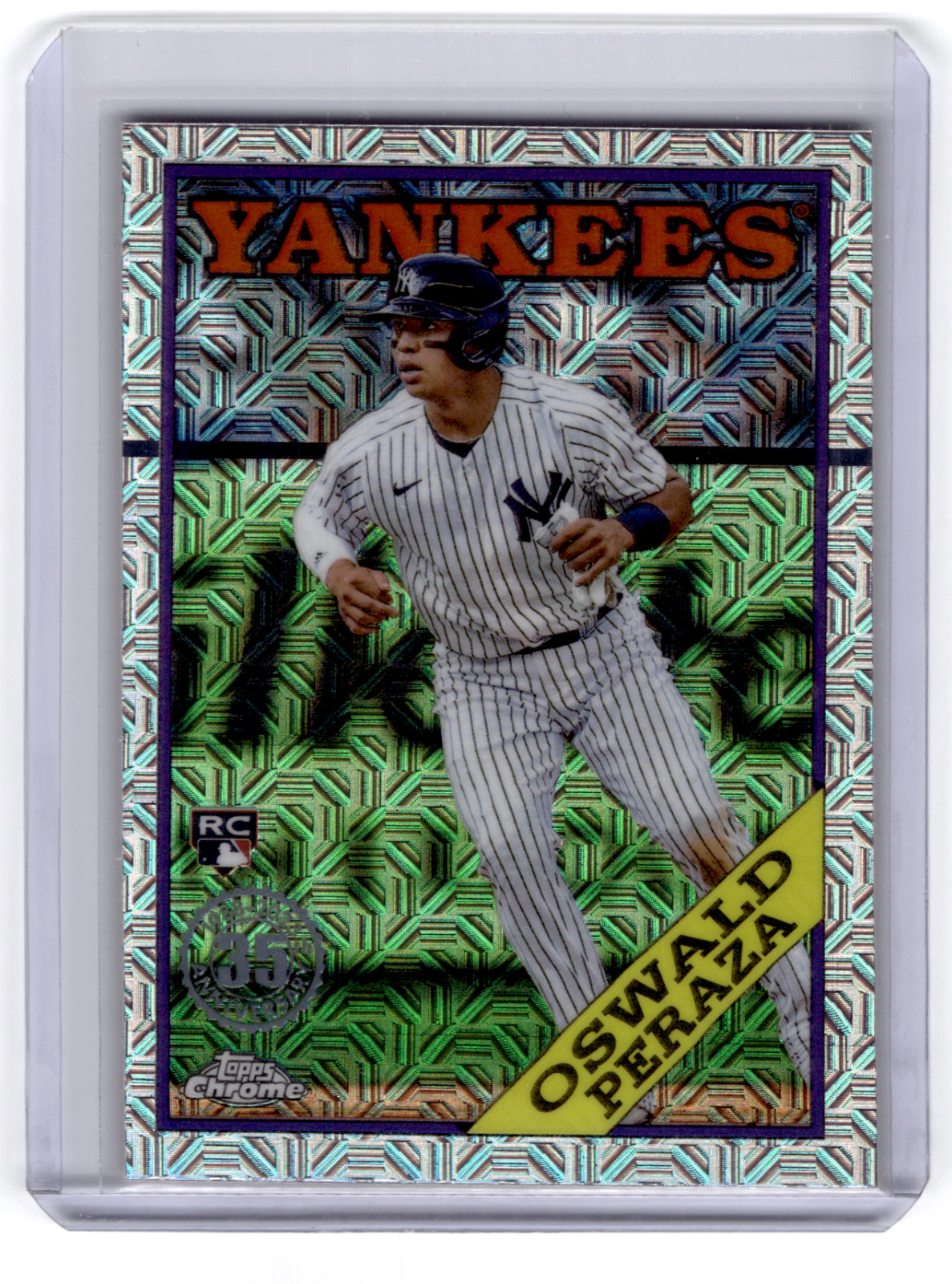 Oswald Peraza 2023 Topps Chrome Series 2 Silver Pack 1988 Topps Rookie