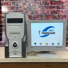 Classic Custom Beige ATX Retro Gaming PC FIC Motherboard 2GB RAM No HDD