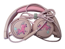 Headphones 85/94dB Volume Limit Wired Headphones On Ear Pink NEW