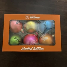 WHATABURGER Limited Edition 75th Anniversary Christmas Ornaments/Set Of 6
