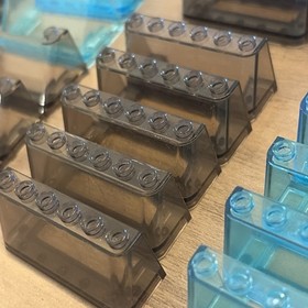 LEGO windscreen 2x6x2 & 3x6x2 trans brown blue clear 4176 92583 