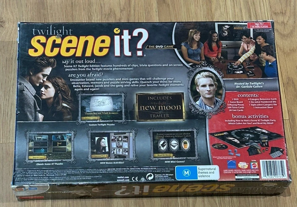 Twilight Scene It? Trivia Board Game with DVD Movie Clips Mattel New, Sealed - Image 2 of 4