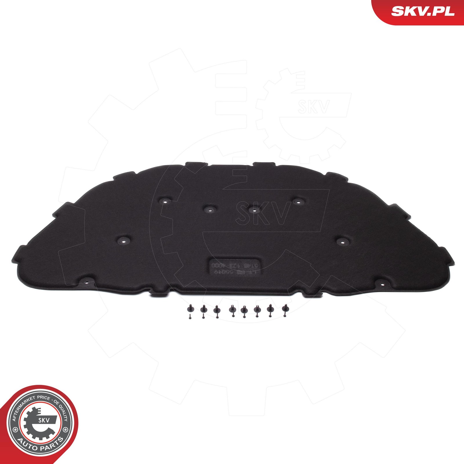 Fits ESEN SKV 97SKV854 soundproofing of the bonnet of the BMW X1 (E84)