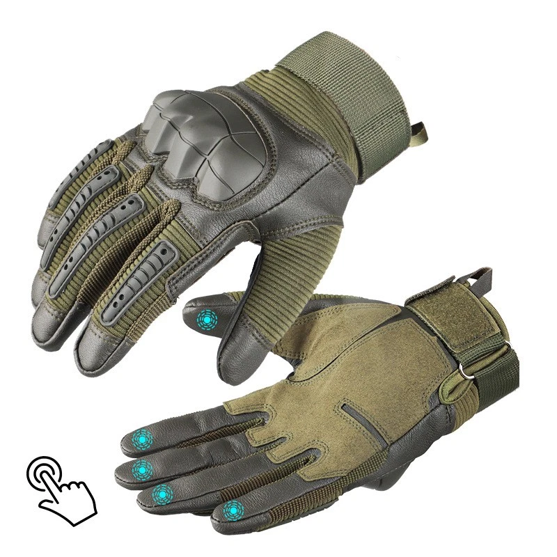 Tactical Army Military Glove Combat Police Airsoft Tactical Security Full Finger - Image 2 of 4