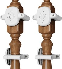 2 Pcs Baby Gate Banister Adapter - No-Drill Stair Railing Mount White