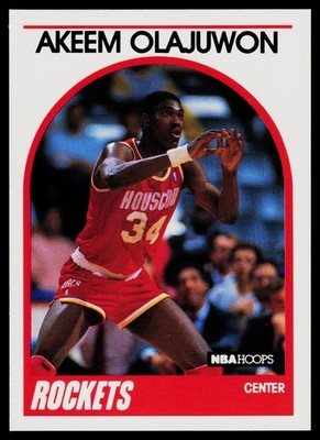 -CS- 1989-90 NBA Hoops - #180 Hakeem Olajuwon (K) *Free Shipping* Rockets
