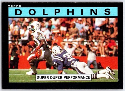 1985 Topps #300 - Dolphins Team Ldrs (M. Duper) (ENM) *HGCARDS*