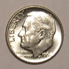1964 D ROOSEVELT DIME, 90% Silver, uncirculated