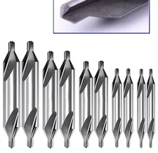 10X CO-HSS CNC A-Type 60° Centre center spotting Drill size: No. 0, 1, 2, 3, 4