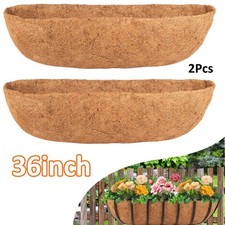 2Pcs 36 Inch Trough Coco Liner Planting Flowe...