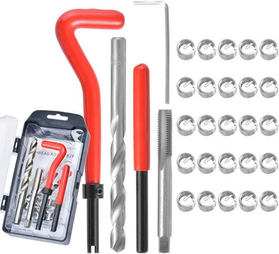 SAE Thread Repair Kit, Stainless Steel 1/4-20 Insert Set for Auto Repairs