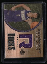 2005-06 Upper Deck Hardcourt #140-WJ Andrew Bogut RC Jerseys / Wood #/50