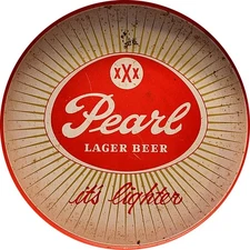 Vintage Pearl Lager Ad Reproduction Metal Sign FREE SHIPPING