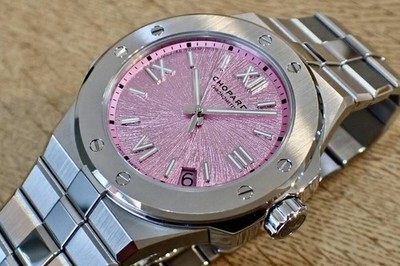 CHOPARD ALPINE EAGLE 298600-3022 Automatic Pink Dial Bracelet Men's Watch