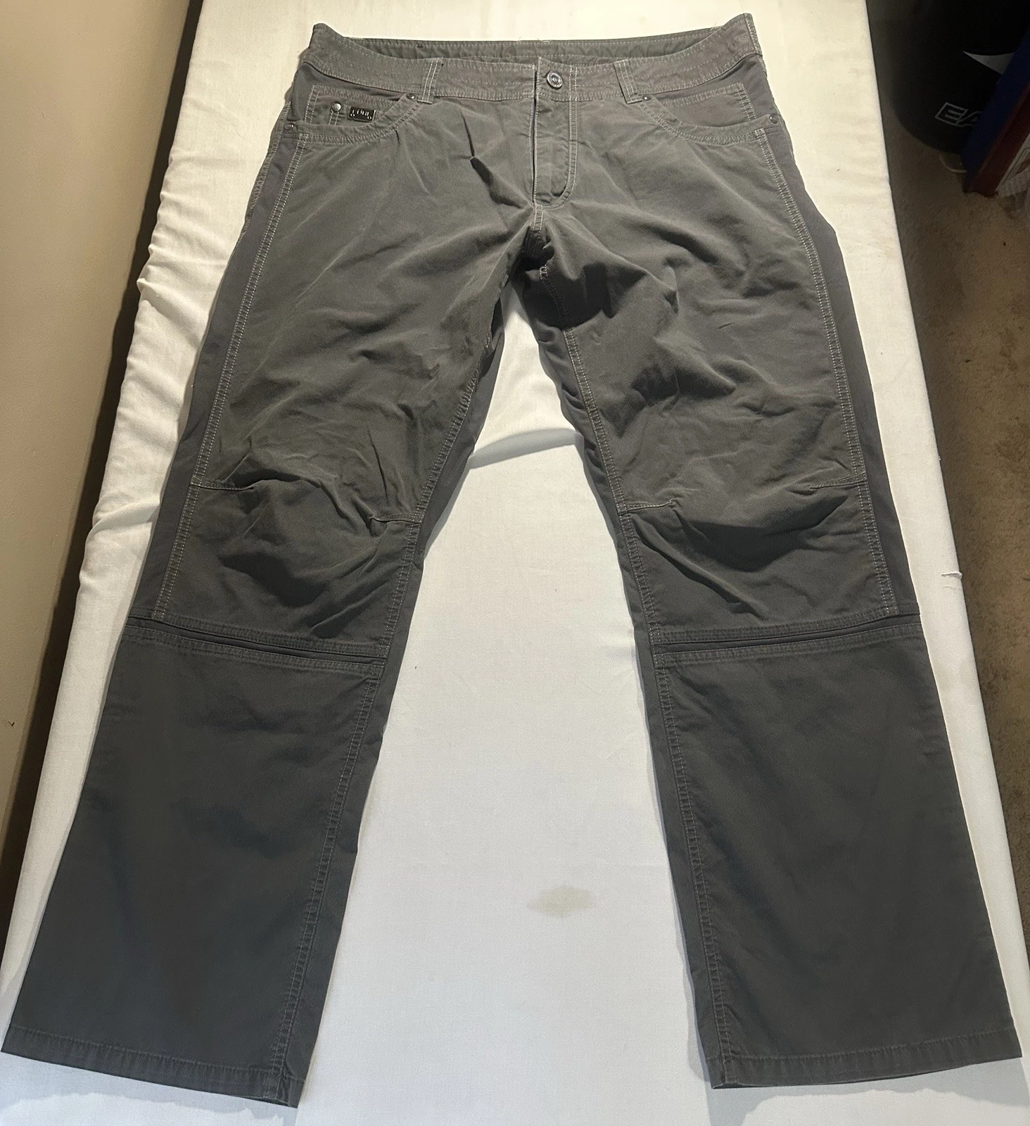 Kuhl Men's Lightweight Gray Pants Size 38x30 Outdoor Hiking Lightweight Nice!