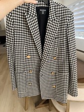 Houndstooth-print Wool blazer Size 34 Women, ...
