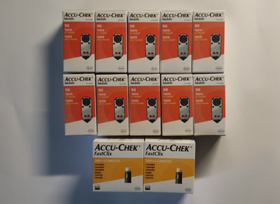 Accu-Chek Mobile 10x 50 Teststreifen & Accu-Chek FastClix 2x 200 +  4 Lanzette