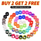 2Pcs Thick Silicone Ear Skins Flesh Tunnels Double Flared Hollow Ear Gauge Plugs