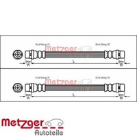 2X Bremsschlauch Metzger 4114777 2 BremsschläUche Rechts Links Hinten FüR Audi