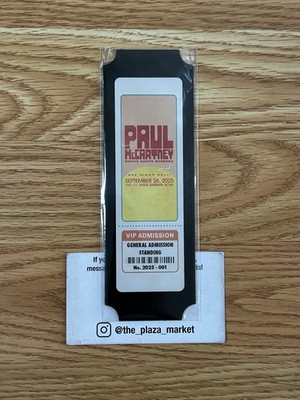 Paul McCartney 9/26/2025 Tour official VIP Got Back package items