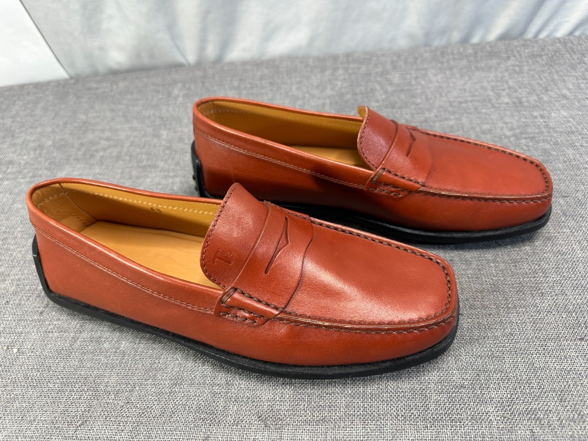 Tod\'s Brown Pebble Grain Leather Penny Loafer Men\'s SIZE US 10 Tod main image 2