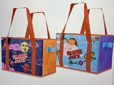Trader Joe's Stand-Up Collapsible Grocery Tote Bag NWT