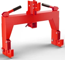 3 Point Quick Hitch Attachment with 2 Receiver for Tractors Category 1 & 2