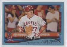 2014 Topps Season Highlights Checklist Wal-Mart Blue Mike Trout #364 k4s