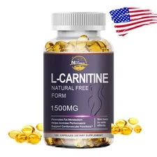 L-Carnitine 1500mg, High Potency Supports Natural Energy Production 120 Capsules