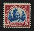 CKStamps: US Stamps Collection Scott#573a $5 Mint VLH OG