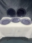 Vintage PYREX Purple Swirl Glass Dinner Plate set of 5