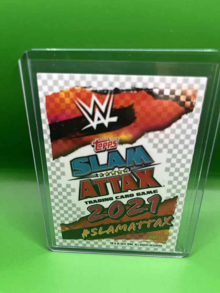 2021 Topps Chrome WWE Slam Attax #146 Sasha Banks AEW Black Refractor 04/10 - Image 2 of 2