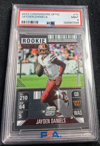 2024 Panini Contenders Optic - Rookie Ticket Jayden Daniels #75 (RC) PSA 9 Mint