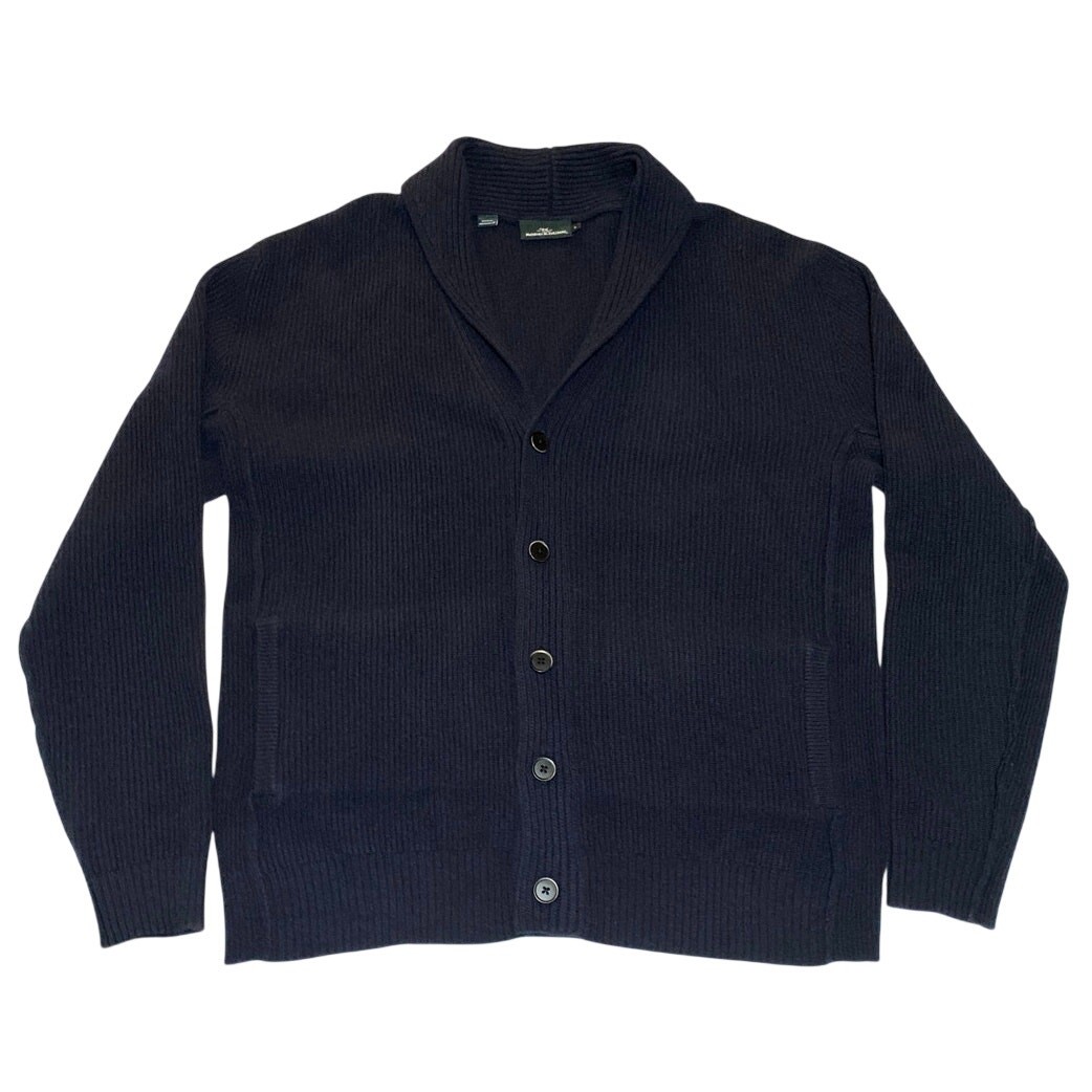 Rodd & Gunn Wool Shawl Collar Cardigan Sweater Men's Large Academia Old Money