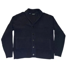 Rodd & Gunn Wool Shawl Collar Cardigan Sweater Men's Large Academia Old Money